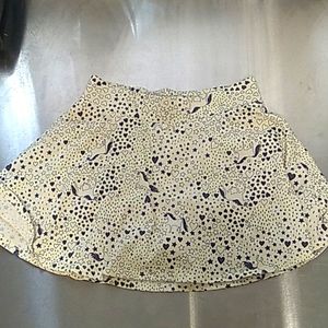 Cotton/polyester skirt with built in shorts